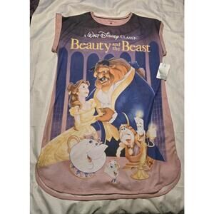 Disney Store VHS Cover Beauty and the Beast Woman's Nightshirt Lounge Wear 2021